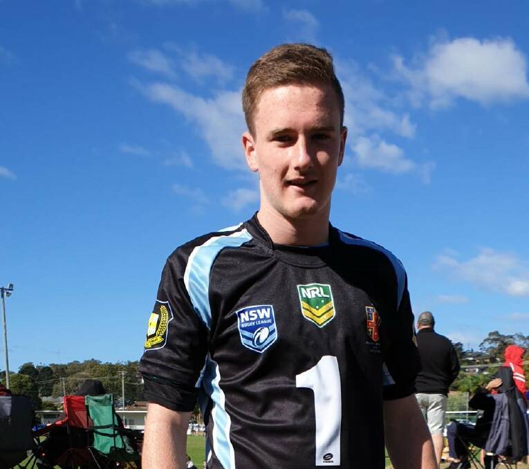RISING STAR: Oberon High student Tyler Colley has just spent three days playing rugby league at the NSW Combined High Schools 18s Schoolboys in Toronto.