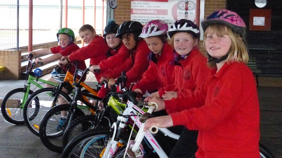 READY: Oberon Public School students will complete bike safety and helmet checks and ride a variety of courses around Oberon each Friday afternoon.