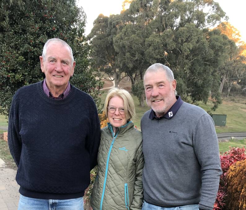 SUCCESS: Peter Ryan, Kathy Mooney and Sean Mooney were the winners of Saturday's golf competition. Golf was well-patronised on the day.
