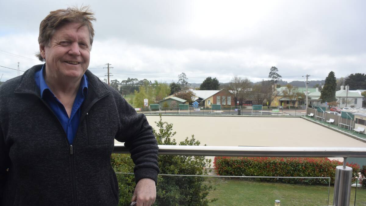 SMILE: Oberon RSL Club manager Peter Price invites the community to the new bowling green gala open tournament.