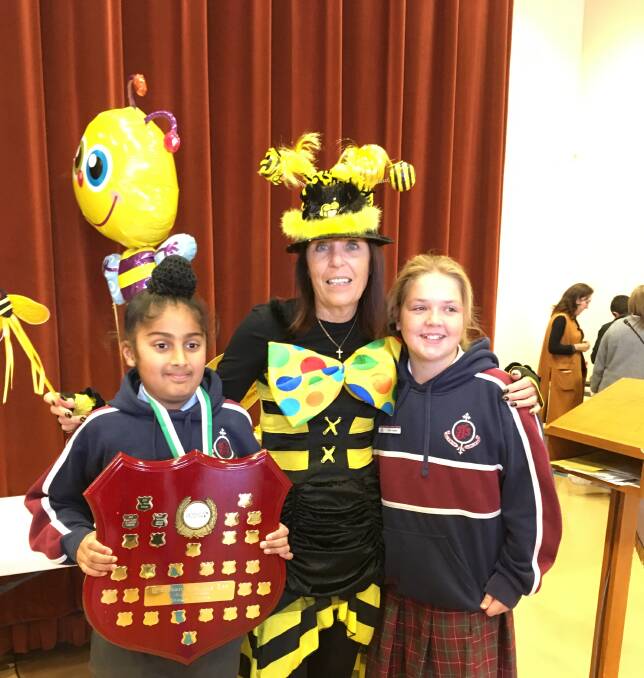 SUCCESS: St Joseph's School student Keerat Kalkat (pictured left) took out the Stage 3 Diocesan Spelling Bee finals in Wellington.