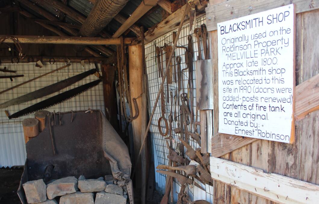 APPRECIATION: Ernest Robinson donated the blacksmith's shed to the Oberon District Museum in 1990.