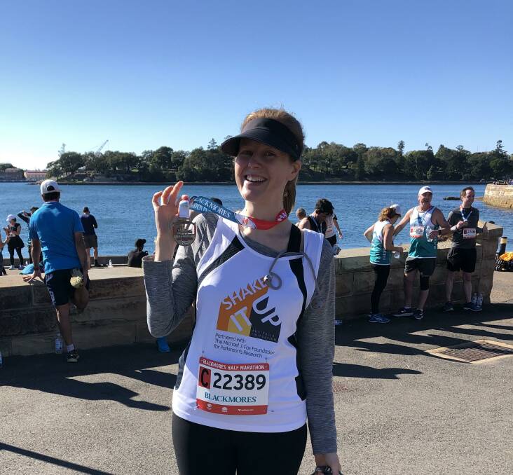 GRATITUDE: Jodi Arrow, who participated in the Shake It Up Australia half-marathon, has thanked members of the Oberon community for their support.