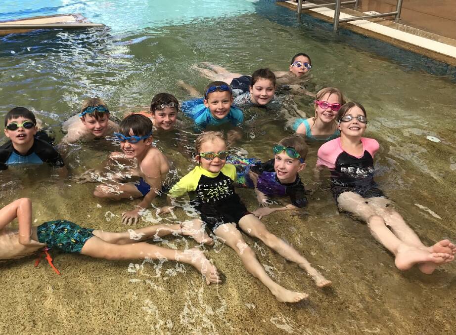 SAFETY: Oberon Public School students enjoying swim school.