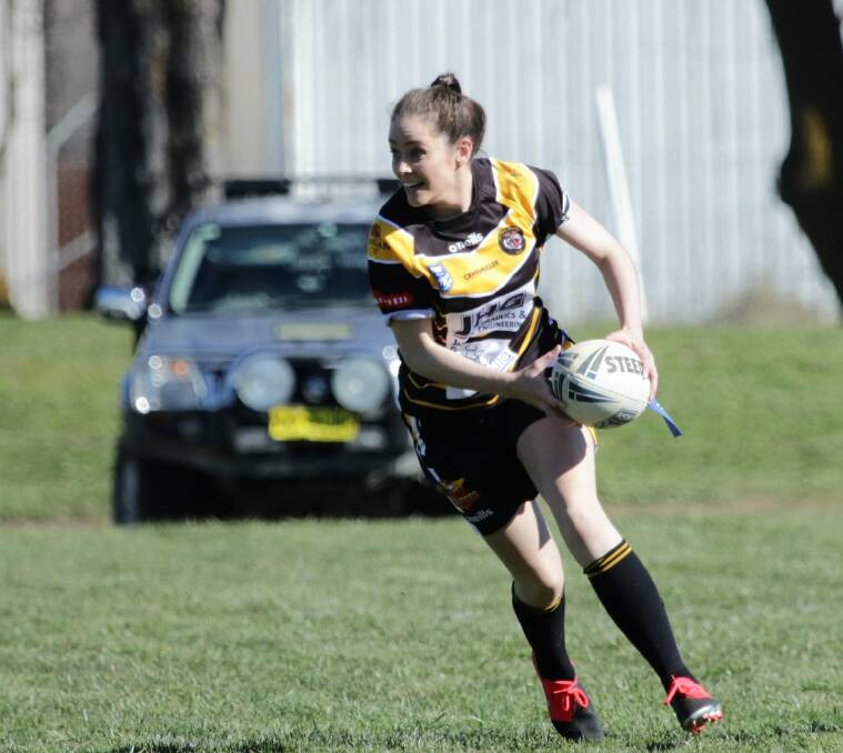 TALENT: League tag player Renee Newstead had a great game against Kandos as the Tigers won 26-8. Photo: FILE (Oberon Tigers Senior League Facebook page).
