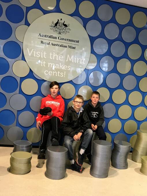 IMPRESSED: Students from Black Springs Public School on their excursion to Canberra. As well as the Royal Australian Mint, they visited Old Parliament House and Questacon. 