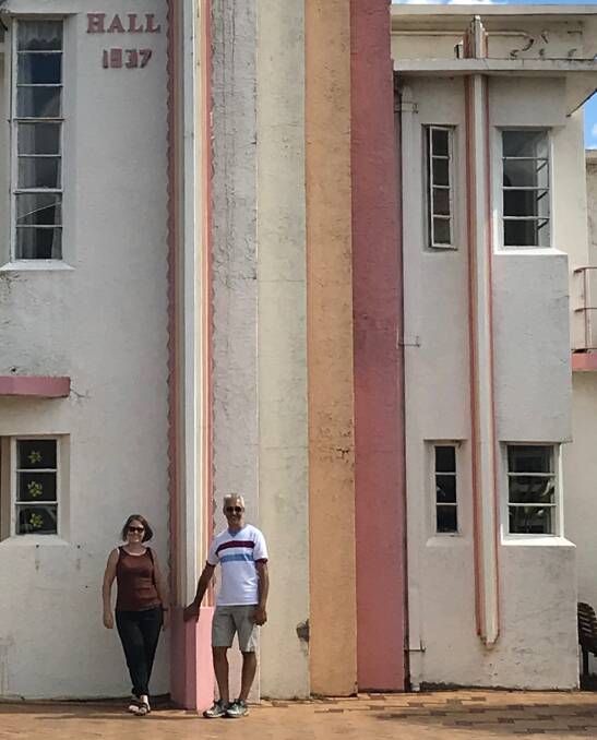 PASSION: Lucy and Johnny East will be renovating the spectacular Malachi Gilmore Hall to be used for art and community events. 