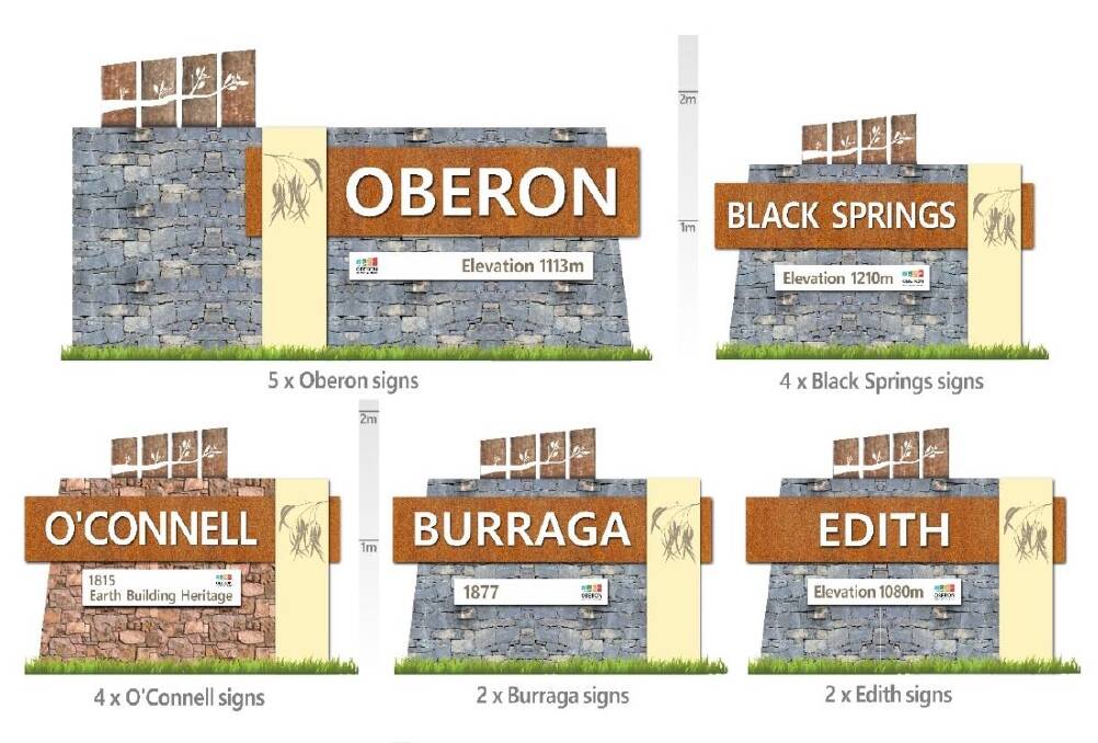 DECIDED: Oberon Council has endorsed the Natural Beauty design concept for new signs for the district.