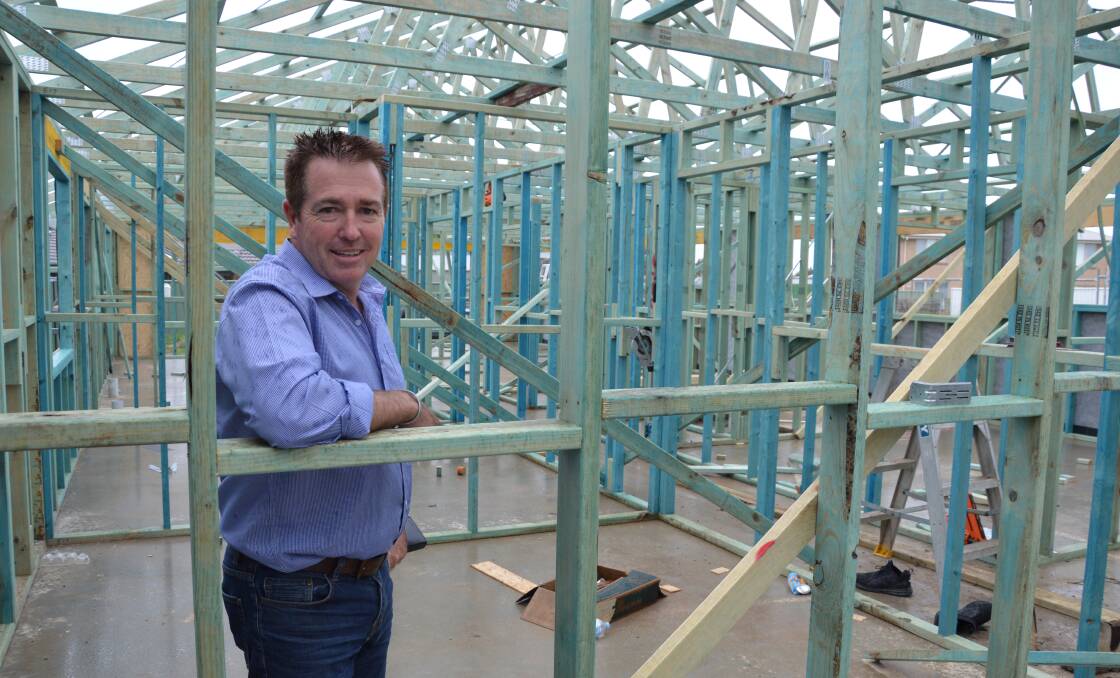 SUPPORT: Member for Bathurst Paul Toole says he is encouraging all first home builders to explore their options when it comes to grants and subsidies. He is pictured at a new build at Eglinton, outside of Bathurst.