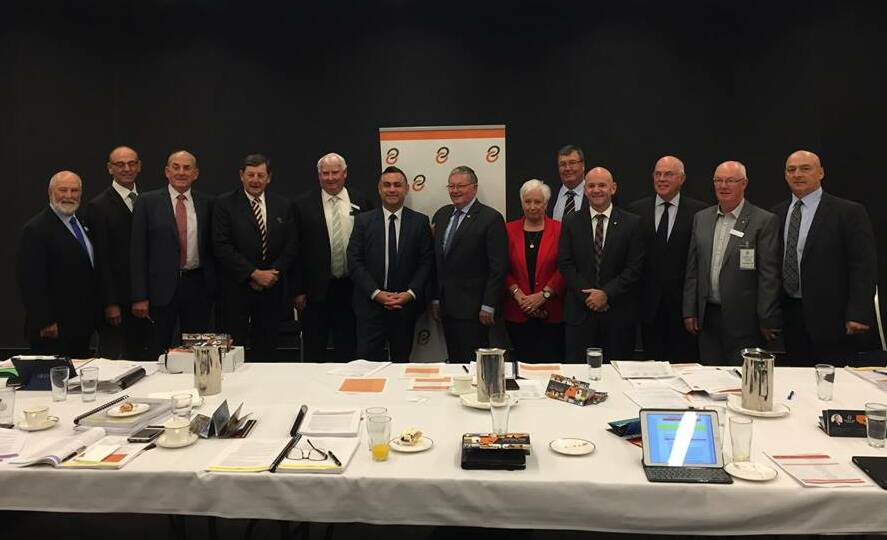 WORKING TOGETHER: Central NSW Joint Organisation council members with Nationals leader and deputy premier John Barilaro at their first meeting at NSW Parliament House last week.