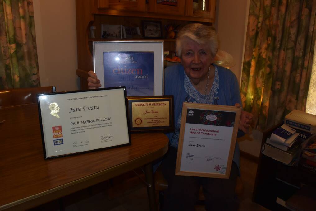 RECOGNISED: June Evans can now add an OAM to her many awards for her volunteer service over the years. She has done everything from work in the school canteen to collect roadside rubbish.