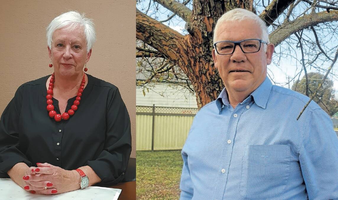 LEADERS: Mayor Kathy Sajowitz and deputy mayor Mark Kellam. Oberon voters will go to the polls for the council election in September 2020.