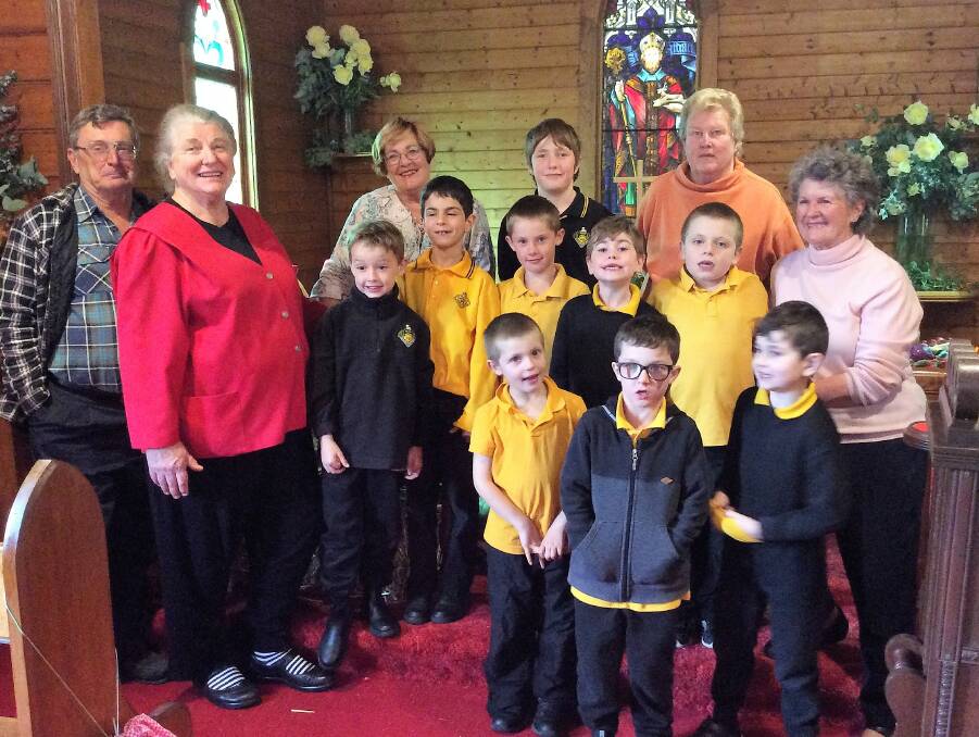 CELEBRATION: Black Springs School students enjoyed the Harvest Festival celebration at St Aidan's Church, which included singing, poems and prayer.