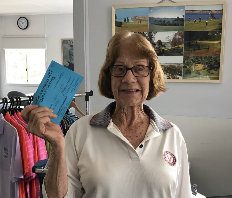 WINNER: Vonda Voytilla was obviously comfortable with the conditions as she came in with a score of 46 points to win the women's golf last Wednesday.