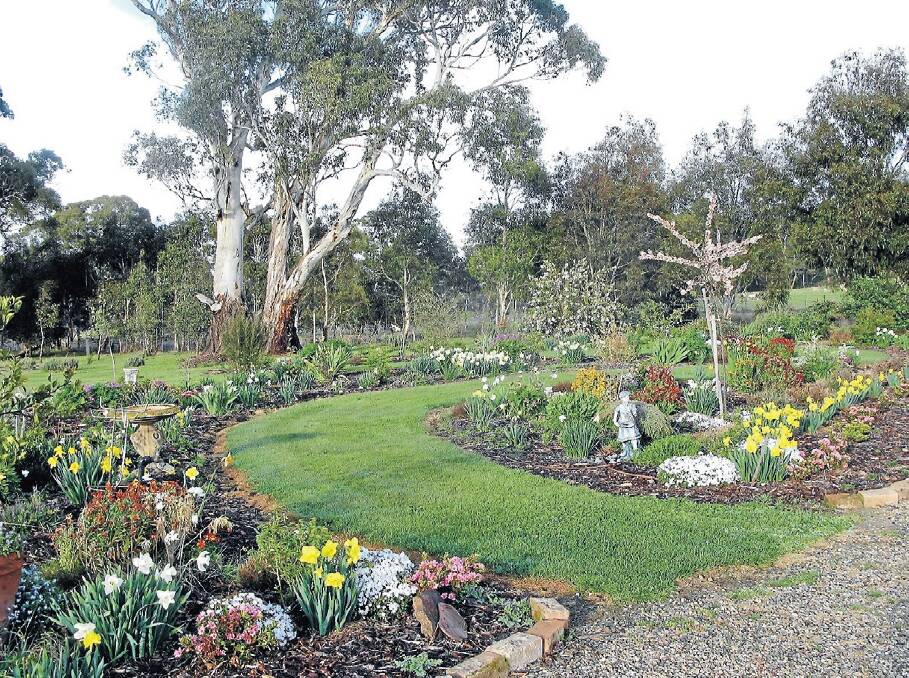 IN BLOOM: Brenda Lyon, who owns Brydie Park, has some handy tips to keep Oberon gardens alive during a drought.