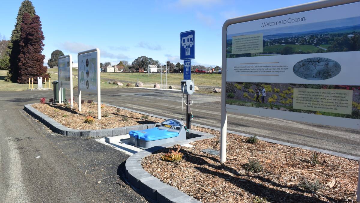 RV FRIENDLY: The dump point site on Lowes Mount Road, which is now complete, contains information and maps for visitors to the district.