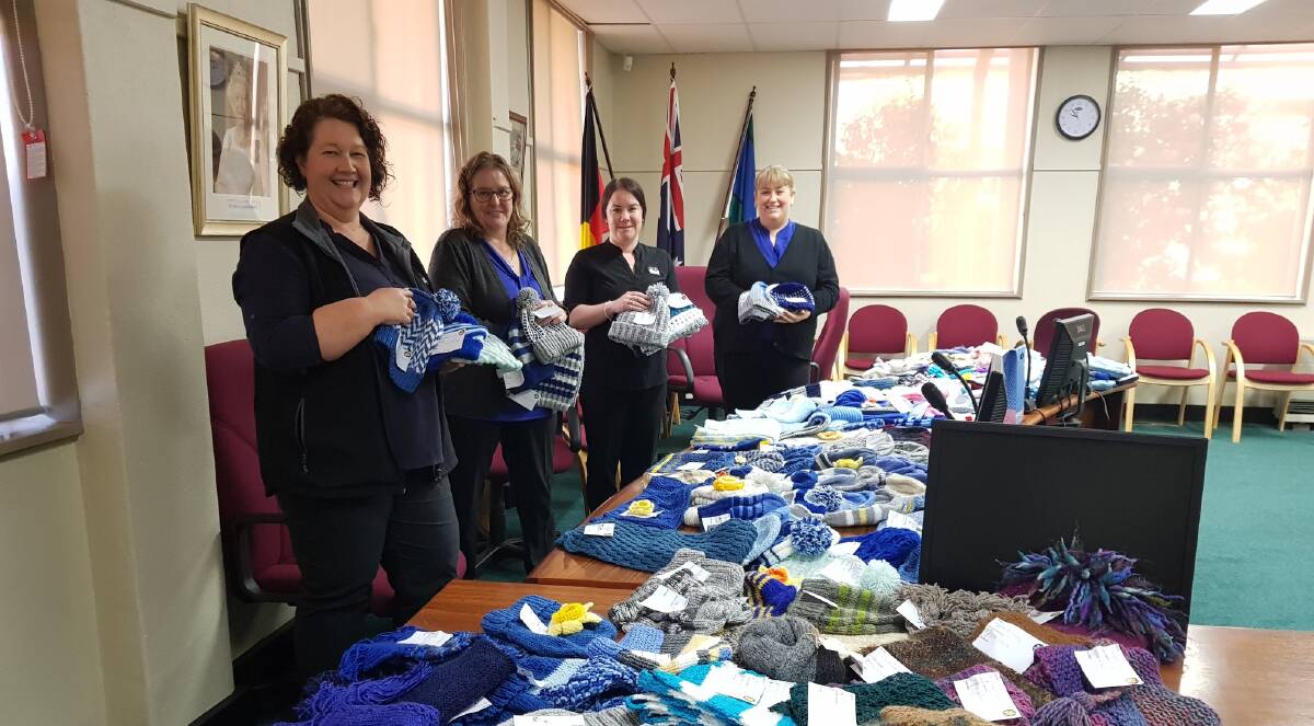 GOOD CAUSE; Oberon Council staff members Sharon Swannell, Leanne Pointon, Tamara Coghlan and Sarah Culley helped with the project.