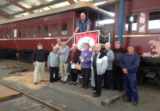 TOGETHER: Members of Skoda Tatra museum met with members of Oberon Tarana Hertiage Railway to discuss issues to benefit both groups.