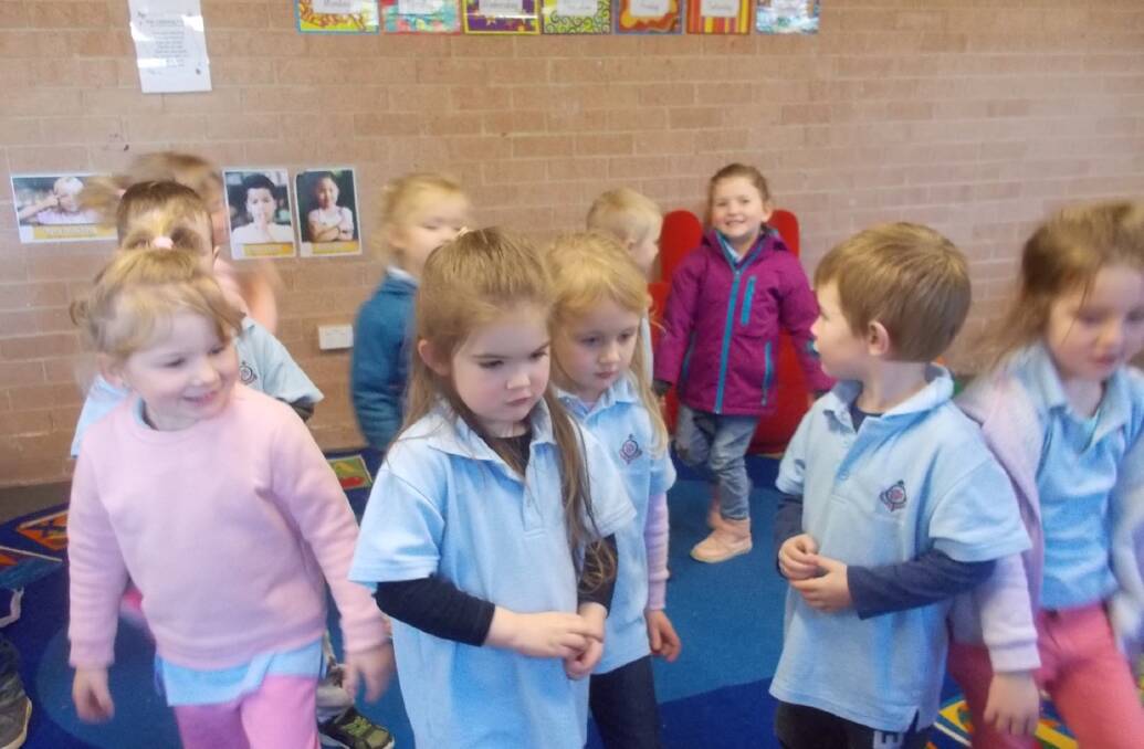 FUN: St Joseph's School pre-kinder students ended the term with some cooking, counting and games, including dancing the hokey pokey.