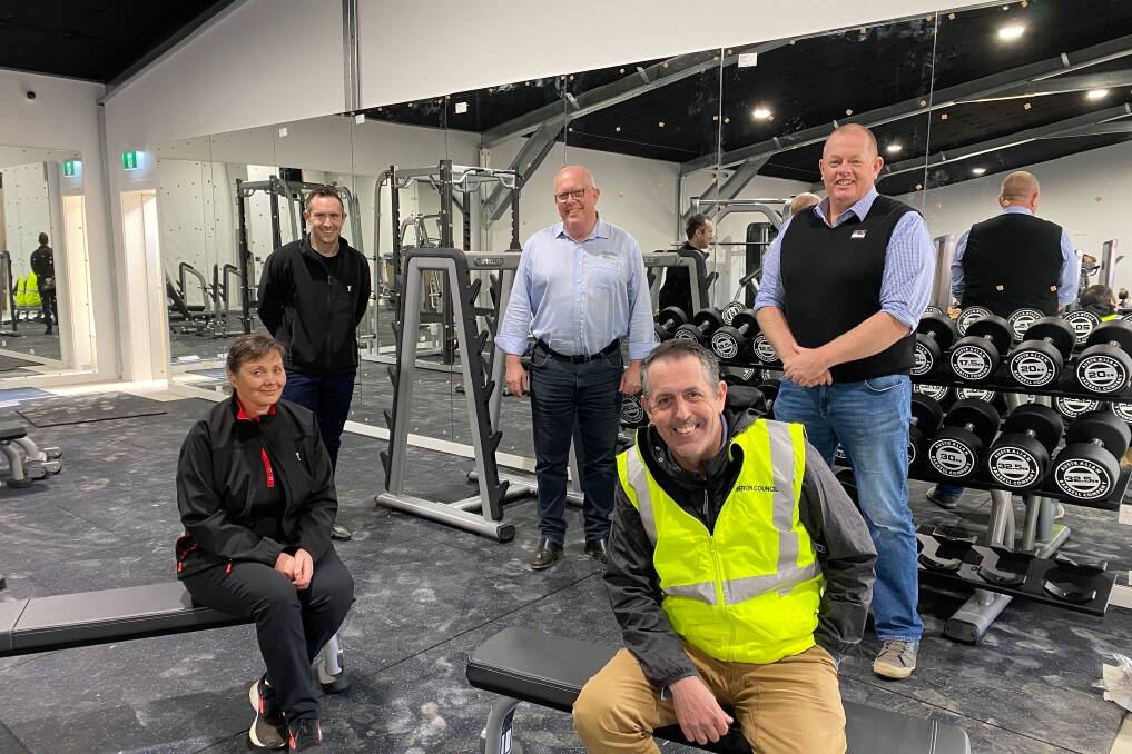 READY TO GO: YMCA NSW operations co-ordinator Kathy Stapley and area manager Shane Simmons, project manager Chris Milne, Oberon Council planning and development director Paul Sullivan and general manager Gary Wallace.