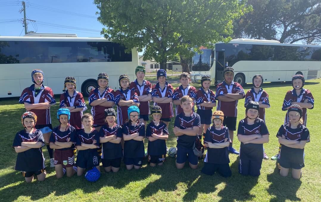 GOOD SPORTS: St Joseph's School students from year three through to year six participated in a rugby league gala day at Cowra.