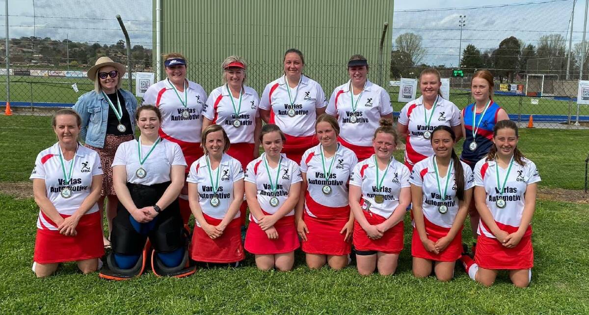 WINNERS: Oberon Women's Third Grade hockey team took out the grand final against Kelso 2-1.