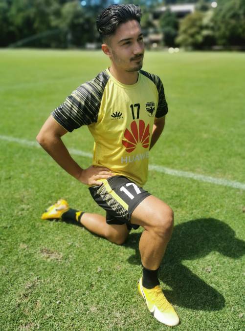 LOOKING GOOD: Mirza Muratovic sporting the yellow and black of his new club
Wellington Phoenix. Photo: WELLINGTON PHOENIX