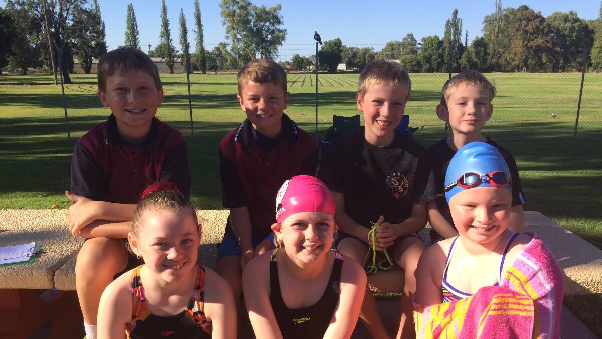 SMILE: St Joseph's School students who recently attended the  Eastern Region Swimming Carnival in Dubbo.