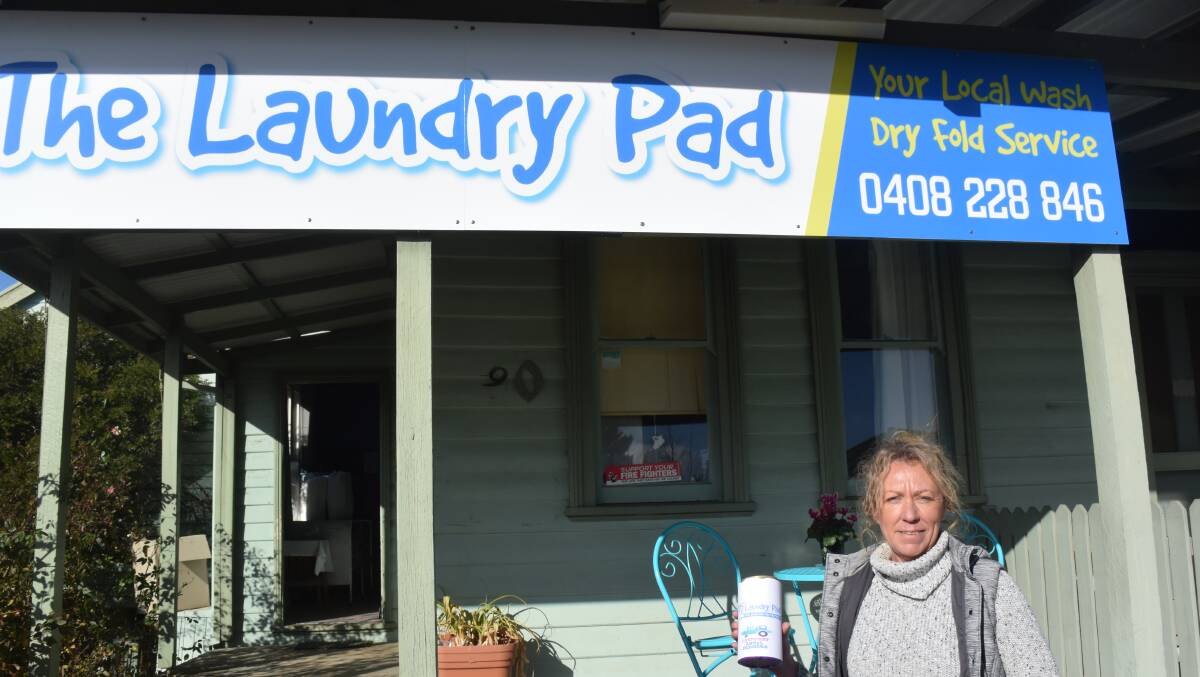 FUNDRAISER: Vicki Walsh from The Laundry Pad is urging other businesses to help those suffering through the drought.