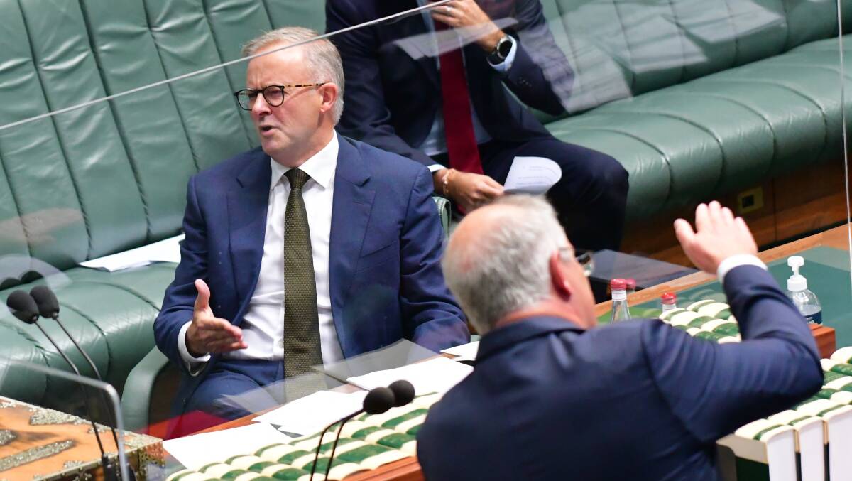 The election is Anthony Albanese's to lose with Prime Minister Scott Morrison seriously losing momentum. Picture: Elesa Kurtz 