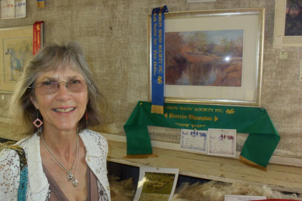 Eye catching talent: One of many talented artists around the region, Lindy Currie placed first and awarded reserve champion for artwork called 'Autumn'. Photo: File.
