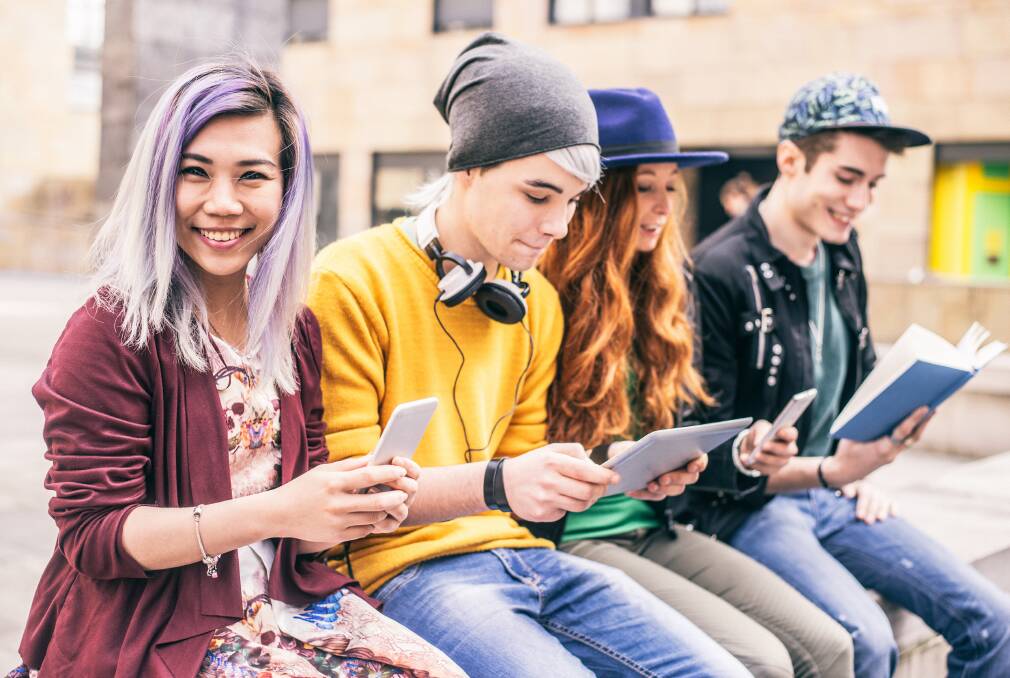 Generation Z: This tech-savvy generation of teens and young adults are encouraged to shine during Youth Week 2018 and make a positive difference for the future. Photo: Supplied.