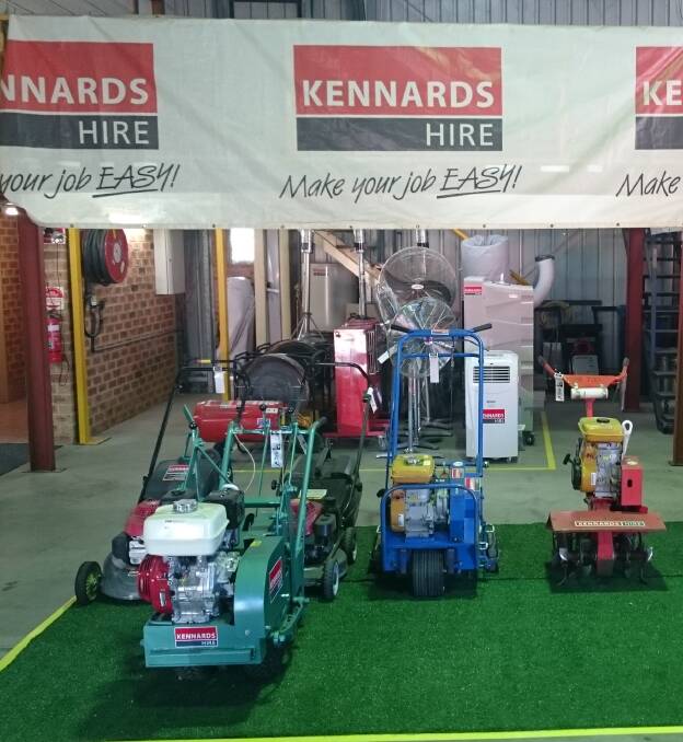 Hands on help: From mowers and trimmers, to cutters and corers, Kennards Hire has all the equipment you need for your garden or DIY project. Photo: A.Lotherington.