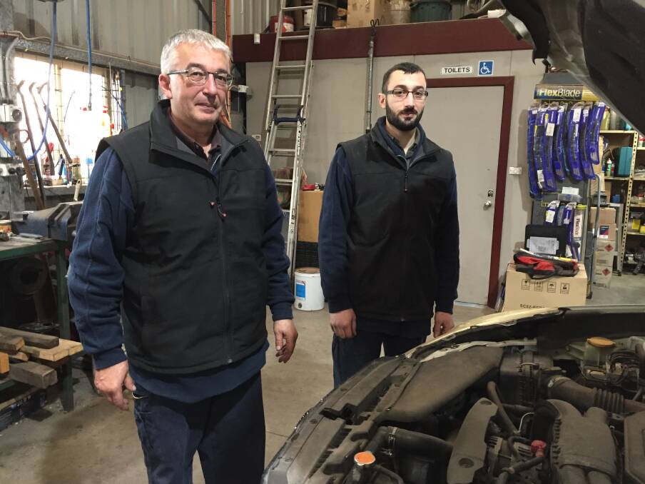 Helping hands: For all you mechanical and automotive needs, Peter and Angelo Varlas have you covered.