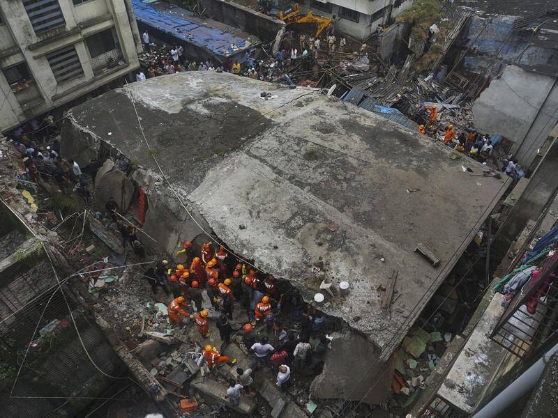 A building collapse in India has left at least 10 people dead.
