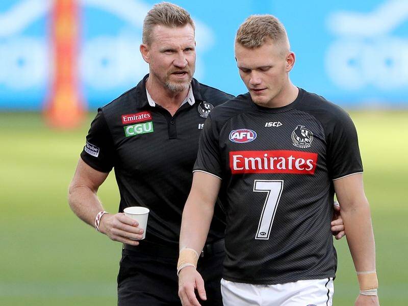 Coach Nathan Buckley explained the reasoning behind Collingwood's decision to trade Adam Treloar.