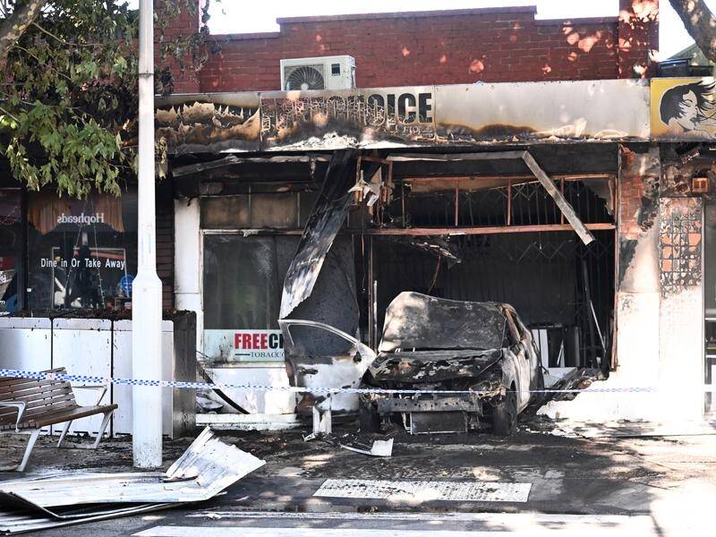 Melbourne police have been investigating a series of arson attacks linked to illicit tobacco. (Joel Carrett/AAP PHOTOS)