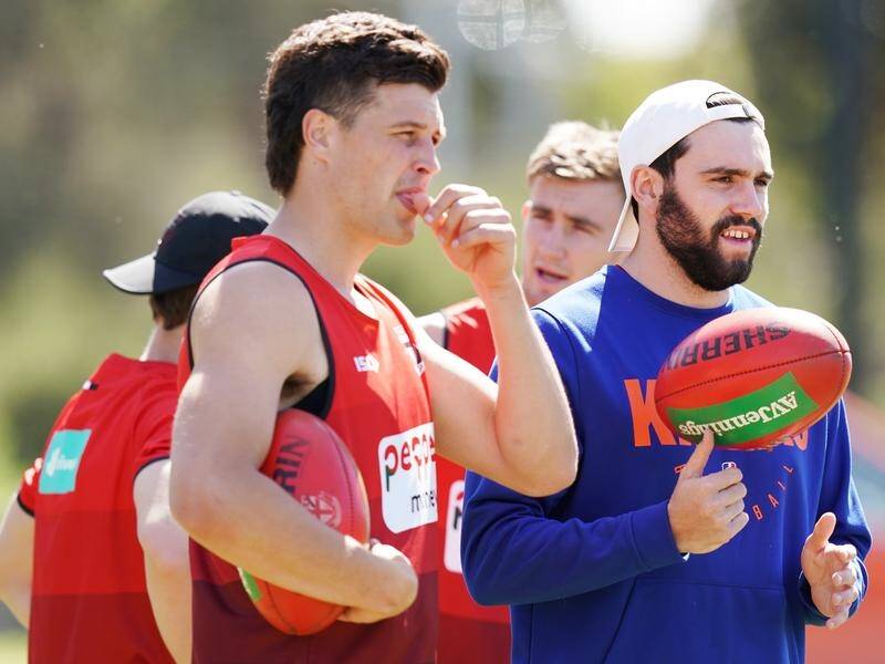 Paddy McCartin (r) is hopeful of returning to St Kilda after showing signs of improvement.