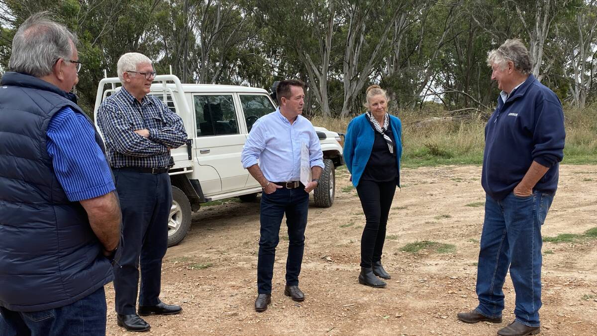 THE REEF RESERVE: Member for Bathurst Paul Toole at The Reef Reserve at Lake Oberon where a NSW Government grant of $200,000 for the construction of showers and amenities block.