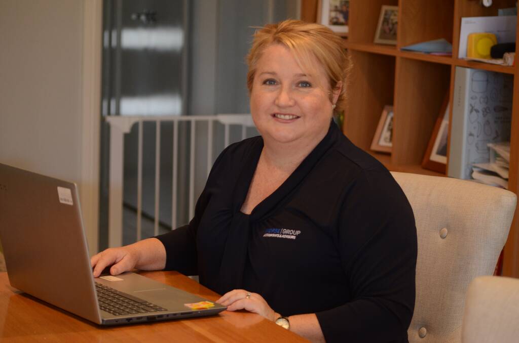 TECHNOLOGY: Morse Group HR consultant Tracey Holdsworth said it was difficult to find enough laptops for staff to work from home. Photo: JUDE KEOGH