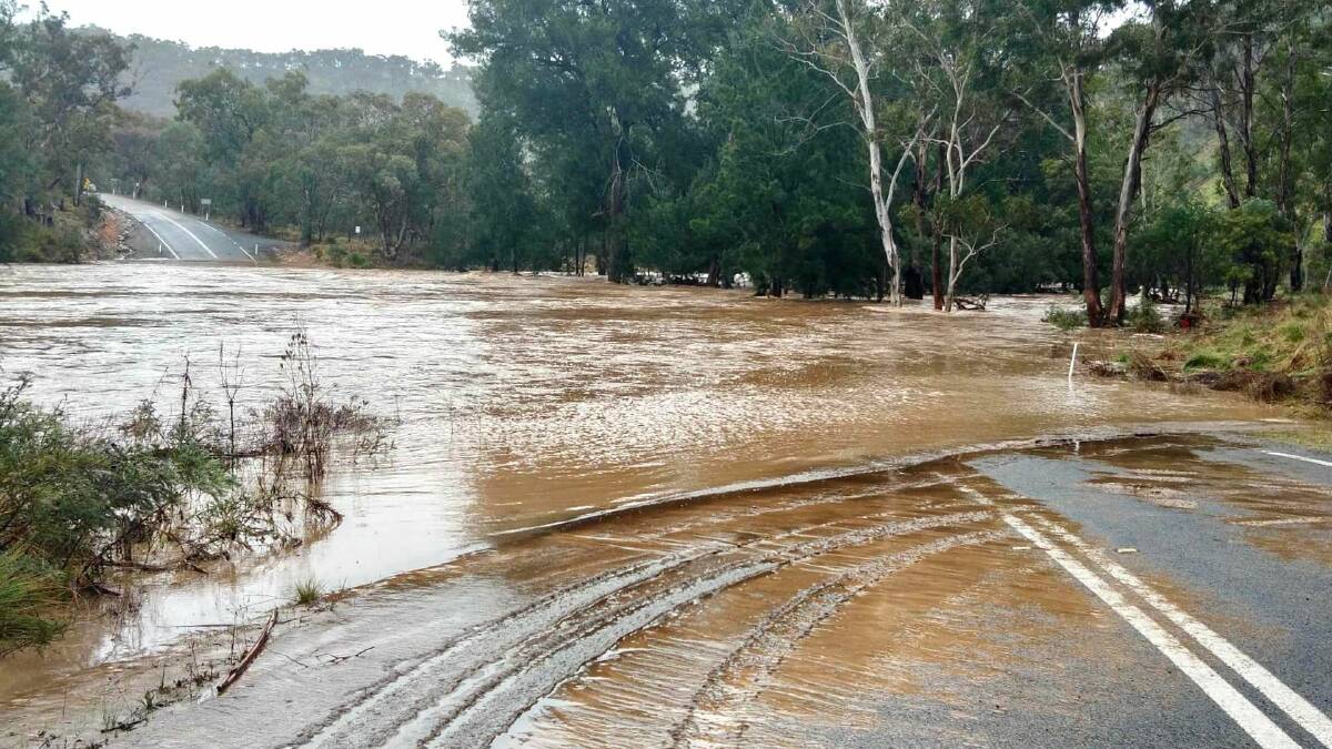 Floodwaters have kept Oberon SES busy. Photo: NSW SES Oberon Unit Facebook page