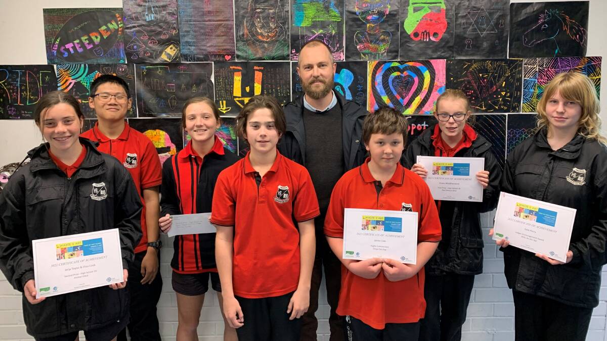 Oberon High students entered the Waste 2 Art competition. Photo: Supplied